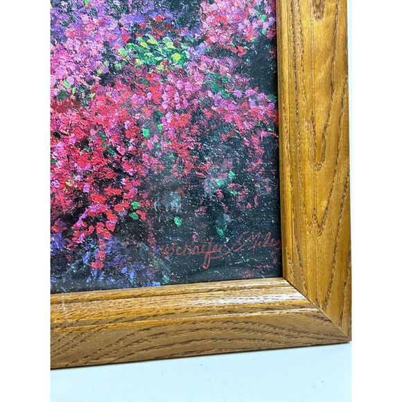 Vintage 1994 Woodland Walk Framed Lithograph Kevin & Wendy Schaefer Miles 24x36 - Picture 3 of 10